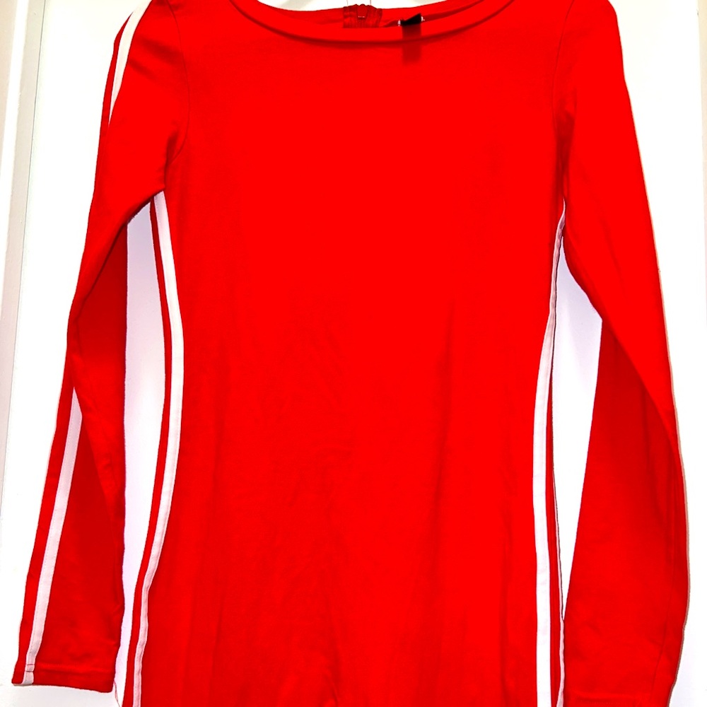 Red Jumpsuit w/, White Pinstripe